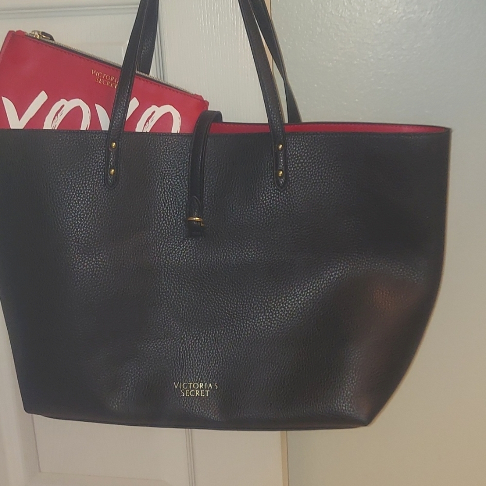 Victoria's Secret tote bag with detatchable wristlet.